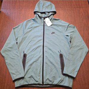 Nike Tech Lightweight Knit Full-Zip Hoodie Bicoatal Green FD4501-361 Men's M
